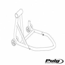 Caballete trasero monobrazo para moto